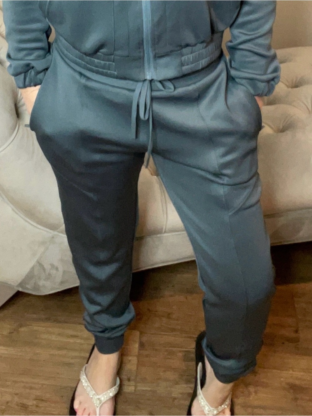 Plus Size XXXL Women’s Drawstring Athletic Jogger Pants - Dark Teal